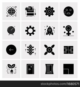 16 Universal Business Icons Vector. Creative Icon Illustration to use in web and Mobile Related project.