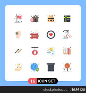 16 Universal Flat Colors Set for Web and Mobile Applications dynamite, business, park, success, user Editable Pack of Creative Vector Design Elements