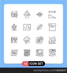 16 Universal Outline Signs Symbols of money, sort, content, descending, gear Editable Vector Design Elements