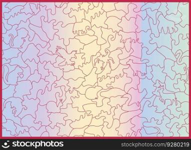 178 piece puzzle in a square Royalty Free Vector Image