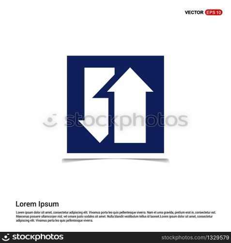 2 Side Arrow Icon - Blue photo Frame