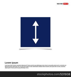 2 Side Arrow Icon - Blue photo Frame