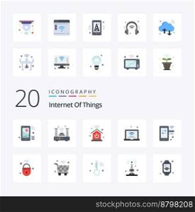 20 Internet Of Things Flat Color icon Pack like wifi internet of things things internet internet of things