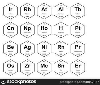 20 Preiodic table of the elements Icon Pack Design