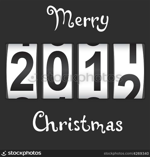 2012 New Year counter, vector.
