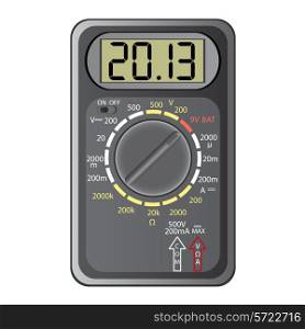 2013 New Year Multimeter on a white background, vector.