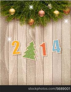2014 Happy New Year background. Vector
