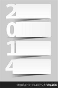 2014 Happy new year background vector illustration.