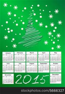 2015 new calendar vector illustration