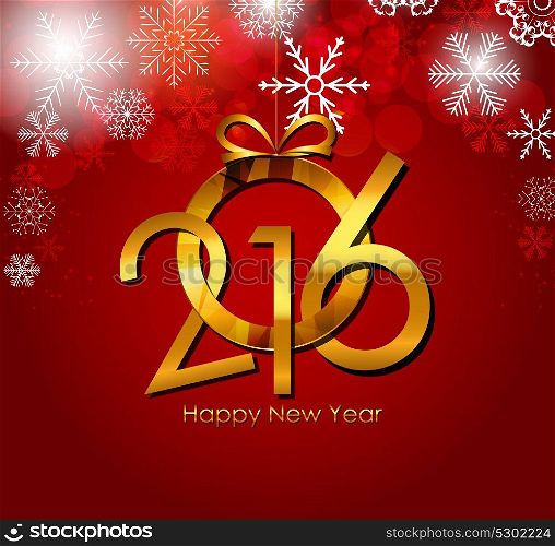 2016 New Year Background. Vector Illustration EPS10. New Year 2016 Background. Vector Illustration