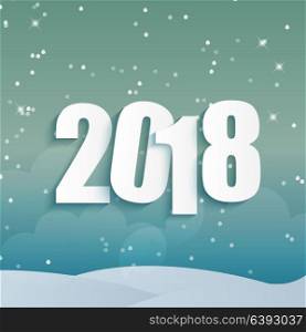 2018 New Year Background. Vector Illustration EPS10. 2018 New Year Background. Vector Illustration
