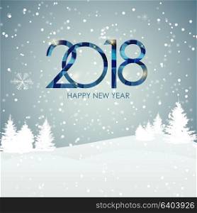 2018 New Year Gold Glossy Background. Vector Illustration EPS10. 2018 New Year Gold Glossy Background. Vector Illustration