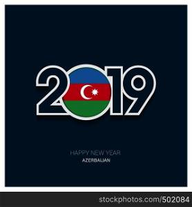 2019 Azerbaijan Typography, Happy New Year Background