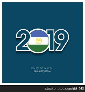 2019 Bashkortostan Typography, Happy New Year Background