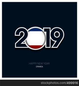 2019 Crimea Typography, Happy New Year Background