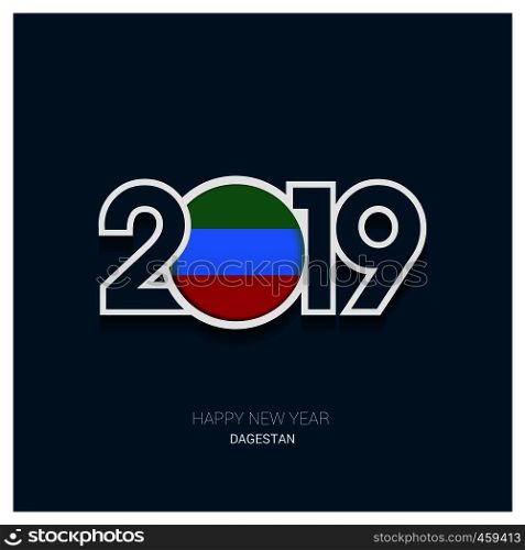 2019 Dagestan Typography, Happy New Year Background