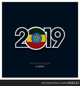 2019 Ethiopia Typography, Happy New Year Background