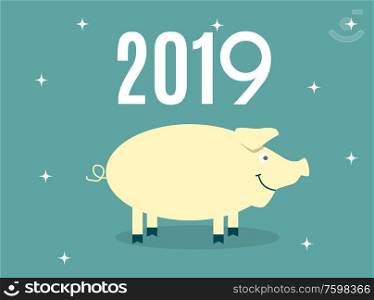 2019 Happy New Year and Marry Christmas Background. Vector Illustration. EPS10. 2019 Happy New Year and Marry Christmas Background. Vector Illustration