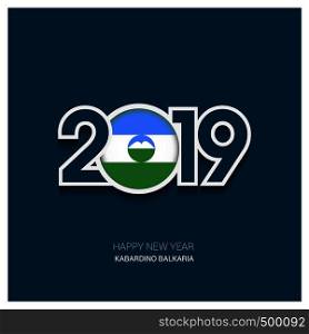 2019 Kabardino Balkaria Typography, Happy New Year Background