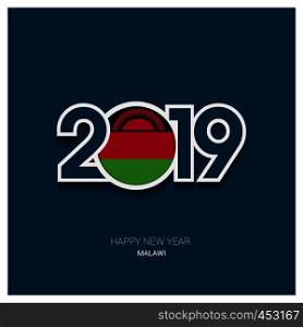 2019 Malawi Typography, Happy New Year Background
