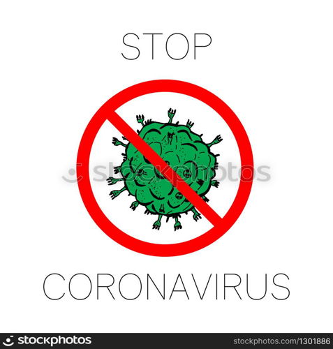 2019-nCoV bacteria isolated on white background. Coronavirus in red circle vector Icon. COVID-19 bacteria corona virus disease sign. SARS pandemic concept symbol. Pandemic. Human health and medical. 2019-nCoV bacteria isolated on white background. Coronavirus in red circle vector Icon. COVID-19 bacteria corona virus disease sign. SARS pandemic concept symbol. Pandemic. Human health and medical.