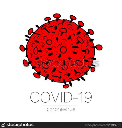 2019-nCoV bacteria isolated on white background. Coronavirus red vector Icon. COVID-19 bacteria corona virus disease sign. SARS pandemic concept symbol. Pandemic. Human health and medical. 2019-nCoV bacteria isolated on white background. Coronavirus red vector Icon. COVID-19 bacteria corona virus disease sign. SARS pandemic concept symbol. Pandemic. Human health and medical.