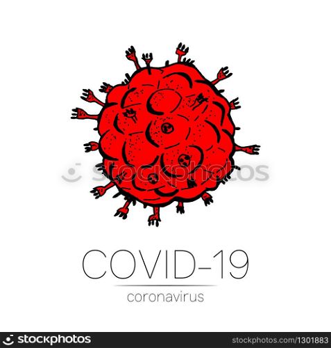 2019-nCoV red bacteria isolated on white background. Coronavirus vector Icon. COVID-19 bacteria corona virus disease sign. SARS pandemic concept symbol. Pandemic. Human health and medical. 2019-nCoV red bacteria isolated on white background. Coronavirus vector Icon. COVID-19 bacteria corona virus disease sign. SARS pandemic concept symbol. Pandemic. Human health and medical.