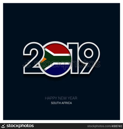 2019 South Africa Typography, Happy New Year Background