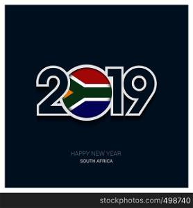 2019 South Africa Typography, Happy New Year Background