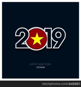 2019 Vietnam Typography, Happy New Year Background