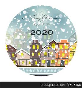 2020 Happy New Year and Marry Christmas Background. Vector Illustration. EPS10. 2020 Happy New Year and Marry Christmas Background. Vector Illustration