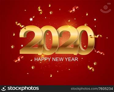 2020 Happy New Year Background. Vector Illustration EPS10. 2020 Happy New Year Background. Vector Illustration