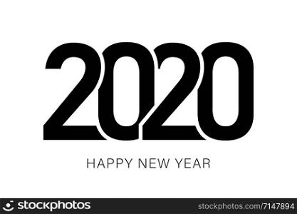 2020 Happy new year banner. Isolated vector design template. Trendy illustration. New year poster template design. EPS 10. 2020 Happy new year banner. Isolated vector design template. Trendy illustration. New year poster template design.