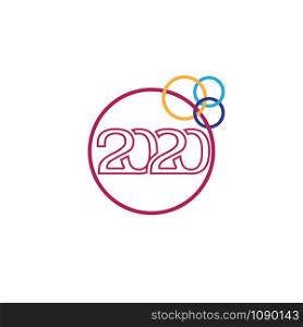 2020 Logo Graphics New Year vector