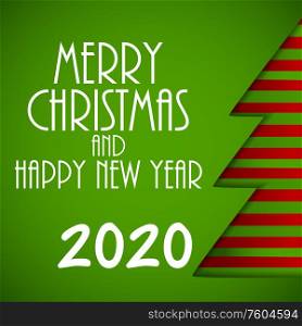 2020 New Year and Merry Christmas Background. Vector Illustration EPS10. 2020 New Year and Merry Christmas Background. Vector Illustration