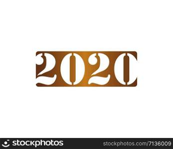 2020 new year icon vector illustration design