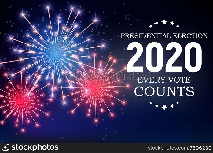 2020 United States of America Presidential Election Background. Vector Illustration EPS10. 2020 United States of America Presidential Election Background. Vector Illustration