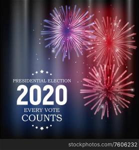 2020 United States of America Presidential Election Background. Vector Illustration EPS10. 2020 United States of America Presidential Election Background. Vector Illustration