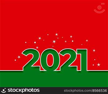 2021 happy new year red and green background