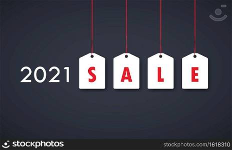 2021 sale banner. Christmas sale design template. Discount tag. Vector on isolated background. EPS 10.. 2021 sale banner. Christmas sale design template. Discount tag. Vector on isolated background. EPS 10