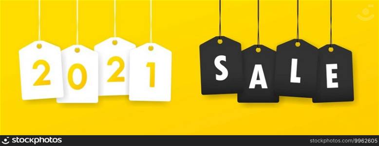 2021 sale banner. Sale design template. Discount tag. Vector on isolated background. EPS 10.. 2021 sale banner. Sale design template. Discount tag. Vector on isolated background. EPS 10