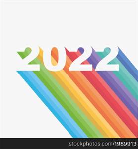 2022 happy new year colorful background with text. 2022 vector banner, poster, flyer design template. Vector illustration isolated on white background.. 2022 happy new year colorful background with text. 2022 vector banner, poster, flyer design template.