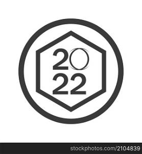 2022 Happy New Year logo design