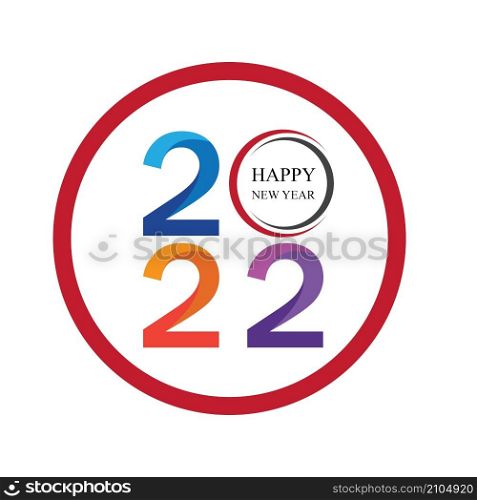 2022 Happy New Year logo design