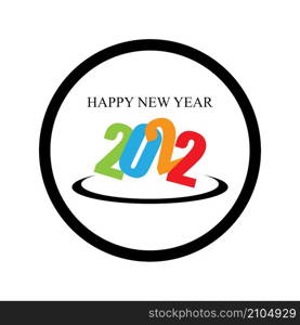 2022 Happy New Year logo design