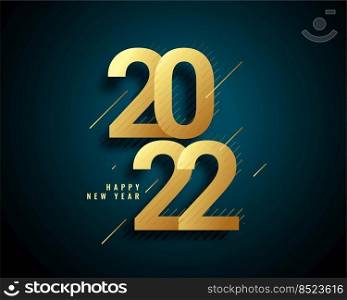 2022 new year golden creative greeting background