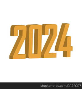 2024 new year icon,vector illustration symbol design
