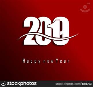 2056 Happy New Year greeting card. Vector design template.