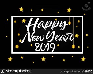 2123 Happy New Year greeting card. Vector design template.