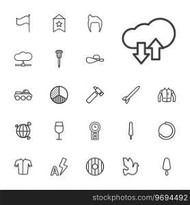22 collection icons Royalty Free Vector Image